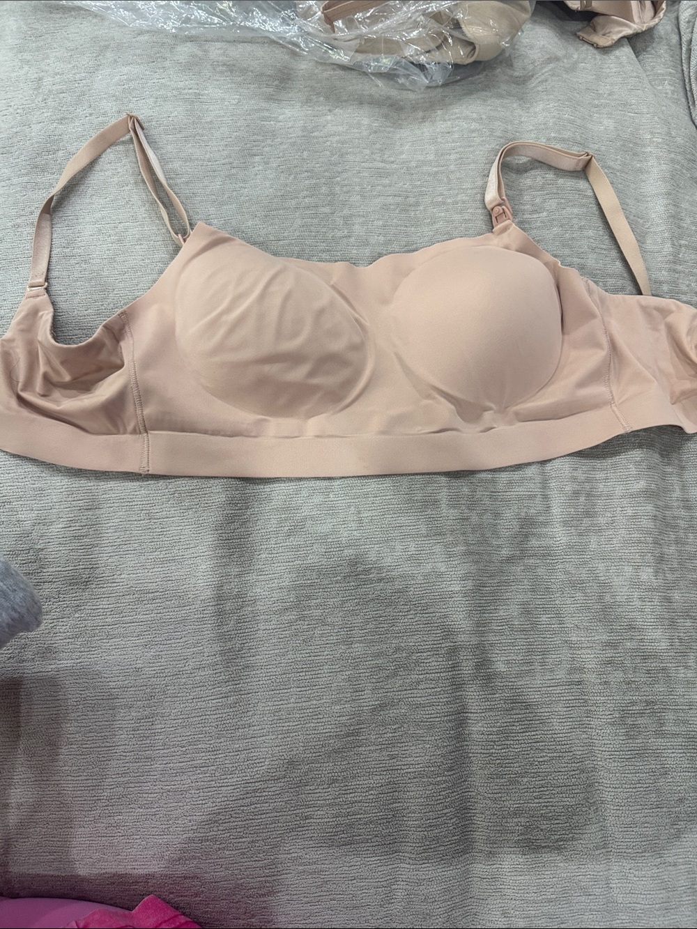 Soma Blush Nude nursing Seamless Lightly Molded Bra
